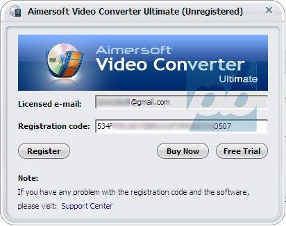 aimersoft video converter registration code