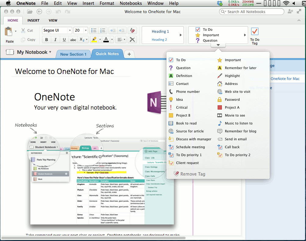 does onenote work on mac